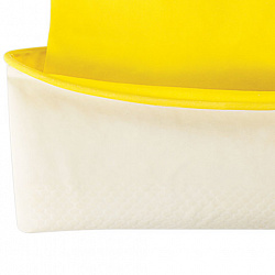 Перчатки МНОГОРАЗОВЫЕ латексные ОФИСМАГ, хлопчатобумажное напыление, размер XL (очень большой), желтые, вес 48 г, 604200