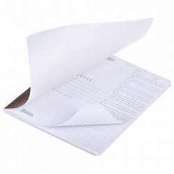 Тетрадь А5 48 л., HATBER, скоба, клетка, Soft-touch ламинация, SoloMatte "Шоколадный мусс", 092730, 48Т5лВ1