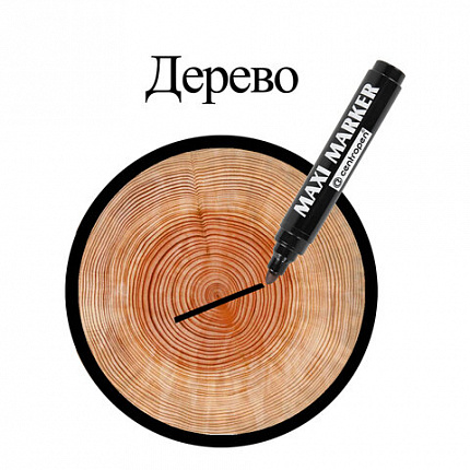 Маркер перманентный универсальный ЧЕРНЫЙ CENTROPEN "Maxi Marker", 2-4 мм, 8936, 5 8936 0112