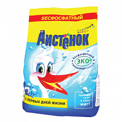 Стиральный порошок для всех типов стирки 2,4 кг, АИСТЁНОК, бесфосфатный, 4301010014