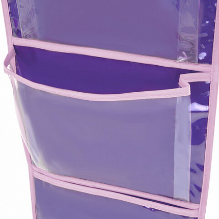 Кармашки-органайзер в шкафчик для детского сада BRAUBERG KIDS, крепление на липучке, наклейки-подсказки, 24х88 см, "Unipony", 273284