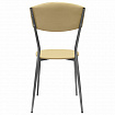 Стул для столовых, кафе, дома РС23, серебристый каркас, экокожа бежевая