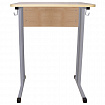 Стол-парта 1-местный нерегулируемый "Умник", 600х500х760 мм, рост 6, серый каркас, ЛДСП клён