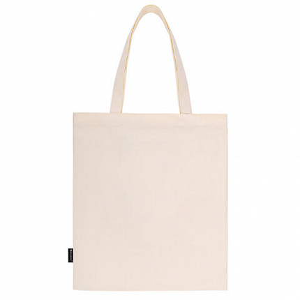 Сумка-шоппер BRAUBERG PREMIUM, канвас, 40х35 см, на кнопке, карман, бежевый, "Tic-tac-toe", 271902