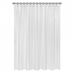 Шторка для ванной EVA, 180х180 см, кольца в комплекте, БЕЛАЯ ГОЛОГРАФИЯ, PRIMILA (ПРИМИЛА), 700102