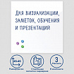 Доска магнитно-маркерная стеклянная 45х45 см, 3 магнита, БЕЛАЯ, BRAUBERG, 236735