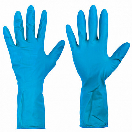 Перчатки латексные смотровые особо прочные SFM HIGH RISK COMFORT, Германия, 25 пар (50 штук), размер 6-7, S (малый)