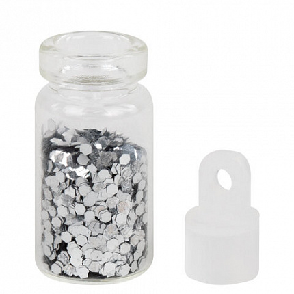 Блестки для декора НАБОР 24 вида по 2 грамма, в стеклянных тубах, ОСТРОВ СОКРОВИЩ, 665680