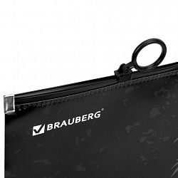 Папка для тетрадей BRAUBERG А4, 1 отделение, пластик, на zip-lock молнии, "Scary dino", 273321
