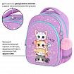 Рюкзак BRAUBERG OPTIMA, 2 отделения, с брелоком, "Funny kittens", 36х27х18 см, 273156
