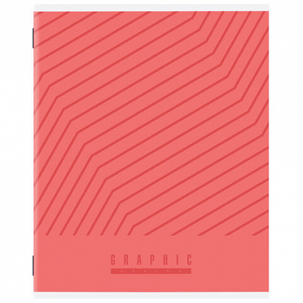 Тетрадь А5, 48 л., STAFF, скоба, линия, офсет №2 ЭКОНОМ, обложка картон, ЯРКАЯ, 405628