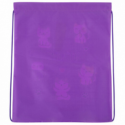 Мешок для обуви BRAUBERG KIDS, с петлей, 42х34 см, "Игривые котята", 272413