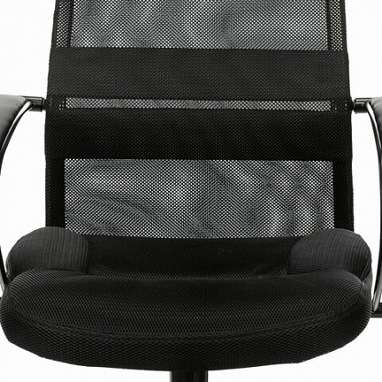 Кресло офисное BRABIX PREMIUM "Stalker EX-608 PL", ткань-сетка/кожзам, черное, 532090