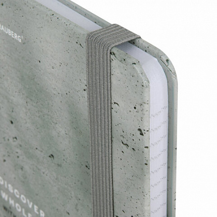 Блокнот с резинкой в клетку 96 л., А5 145х203 мм, твердая обложка, BRAUBERG, "Тени", 116324