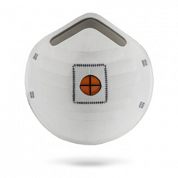 Респиратор с клапаном КОМПЛЕКТ 10 шт., полумаска фильтрующая, формованный, FFP2, JM-8622