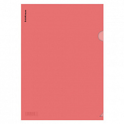 Папка-уголок ERICH KRAUSE "Glossy Classic", A4, прозрачная, ассорти, 50155