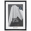 Рамка 21х30 см небьющаяся, багет 14 мм, пластик, BRAUBERG "Original", черная, 391229