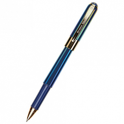 Ручка шариковая BRUNO VISCONTI "MONACO PEARL", СИНЯЯ, темно-синий корпус, линия 0,4 мм, 20-0125/84