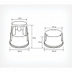 Стремянка-табурет передвижная, 2 ступени, на колесах (под нагрузкой статична), 43 см, пластик, до 150 кг, 640104