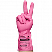 Перчатки МНОГОРАЗОВЫЕ виниловые РОЗОВЫЕ усиленные ГИПОАЛЛЕРГЕННЫЕ, ТР ТС, PROFESSIONAL, размер 8-9, L (большой), вес 90 г, ADM, 31157