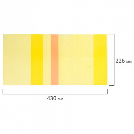 Обложка ПЭ для дневников и учебников с твердой обложкой, ПИФАГОР, цветная, с закладкой, 200 мкм, 226х430 мм, 227424