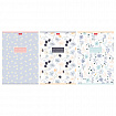 Тетрадь А4, 80 л., HATBER, скоба, клетка, Soft-touch ламинация, "Музыка цветов" (микс в спайке), 093514, 80Т4лВ1