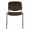 Стул для персонала и посетителей BRABIX "Iso CF-001", хромированный каркас, кожзам черный, 531424
