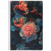 Тетрадь А4 96 л. BRAUBERG, на сшивке с корешком, клетка, обложка картон, "Flowers", 405286