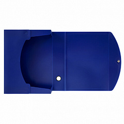 Короб архивный 330х245х70 мм, пластик, разборный, до 600 листов, синий, 0,9 мм, BRAUBERG EXTRA, 272893