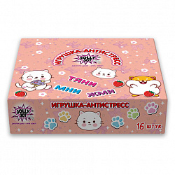 Игрушка-антистресс "КОТИК-ТОСТИК", 8х7 см, дисплей, JOLLY JOT (ДЖОЛЛИ ДЖОТ), 665784