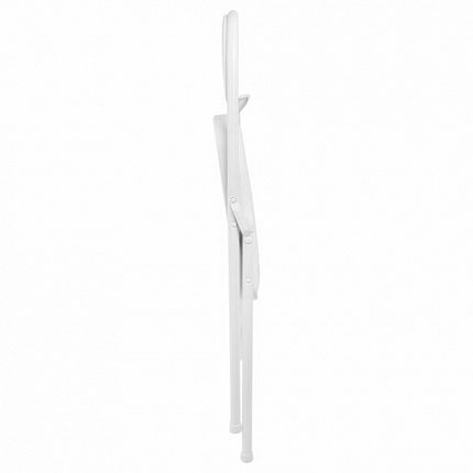 Стул складной BRABIX "Golf Plus CF-003 КОМФОРТ", белый каркас, кожзам белый, В КОРОБЕ, 533028