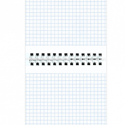 Блокнот МАЛЫЙ ФОРМАТ А6 108х146 мм, 48 л., гребень, картон, клетка, ОФИСМАГ, синий, 129870