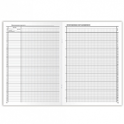 Классный журнал BRAUBERG 1-4 кл., А4, 200х290 мм, твердая ламинированная обложка, офсет, 125140