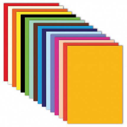 Цветная бумага А4 ТОНИРОВАННАЯ В МАССЕ, 160 листов, 16 цветов, в коробе, 80 г/м2, FUNSTER (ФАНСТЕР), 210х297 мм, 117618