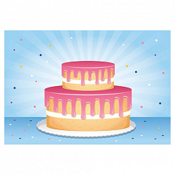 Наклейки бумажные с игровым полем НАБОР 2 листа, 184 наклейки, "Сладкое настроение", HATBER, 2Н5н