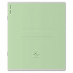Тетрадь А5, 48 л., скоба, клетка, обложка картон, ERICH KRAUSE "КЛАССИКА", микс в спайке, 56099