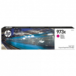 Картридж струйный HP (F6T82AE) PW Pro 477dw/452dw, №973X, пурпурный увеличенный ресурс 7000 страниц, оригинальный