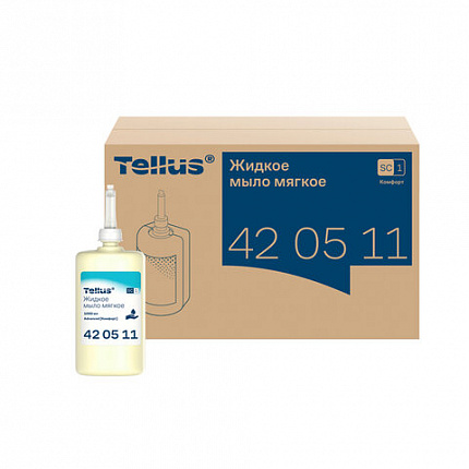 Картридж с жидким мылом одноразовый Tellus/TORK (Система S1) Advanced, 1 л, мягкое, 420511