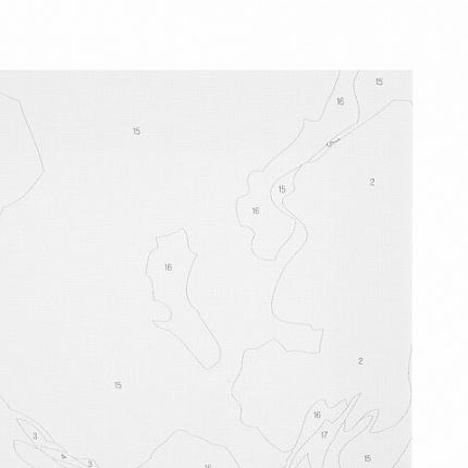 Картина по номерам 40х50 см, ОСТРОВ СОКРОВИЩ "Бело-розовые розы", на подрамнике, акрил, кисти,663286