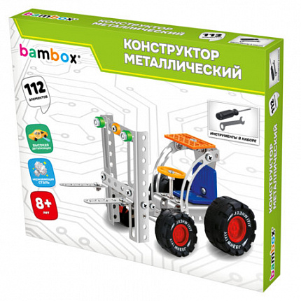 Конструктор металлический "Машинки" 4 вида ассорти, BAMBOX (БАМБОКС), 666367