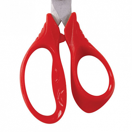 Ножницы ЮНЛАНДИЯ "ВЕТЕРОК", 130 мм, ассиметричные ручки, упаковка с подвесом, ассорти, 236979