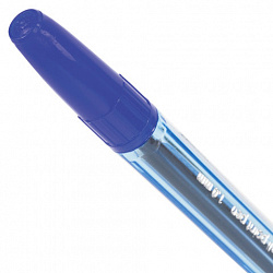 Ручка шариковая BRAUBERG "Carina Blue", СИНЯЯ, корпус тонированный синий, узел 1 мм, линия письма 0,5 мм, 141669