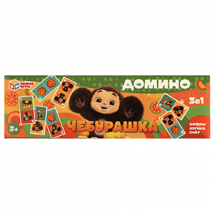 Игра настольная ДОМИНО, 175х55х18 мм, АССОРТИ, УМНЫЕ ИГРЫ