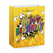 Пакет подарочный (1 штука) 33х13х45 см (XL), "Birthday Collection", ассорти, фольга, ЗОЛОТАЯ СКАЗКА, 700826