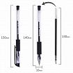 Ручка гелевая с грипом BRAUBERG "EXTRA GT NEEDLE", ЧЕРНАЯ, игольчатый узел 0,5 мм, линия 0,35 мм, 143918