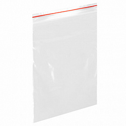 Пакеты с замком ZIP-LOCK "зиплок", комплект 100 шт., 150х200 мм, ПВД, толщина 35 мкм, STAFF, 608166