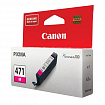 Картридж струйный CANON (CLI-471М) PIXMA MG5740/MG6840/MG7740, пурпурный, оригинальный, ресурс 297 стр., 0402C001