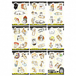 Наклейки виниловые, 49-53 шт., 9 листов, А6, "ЗАБАВНЫЕ ДИЗАЙНЫ", АССОРТИ, NALEPKING