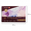 Альбом для акварели, бумага 230 г/м2, 190х270 мм, среднее зерно, 20 листов, гребень, BRAUBERG ART PREMIERE, 113215