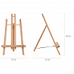Мольберт настольный из бука 21х26х36 см, высота холста до 40 см, лакированный, BRAUBERG ART CLASSIC, 192254